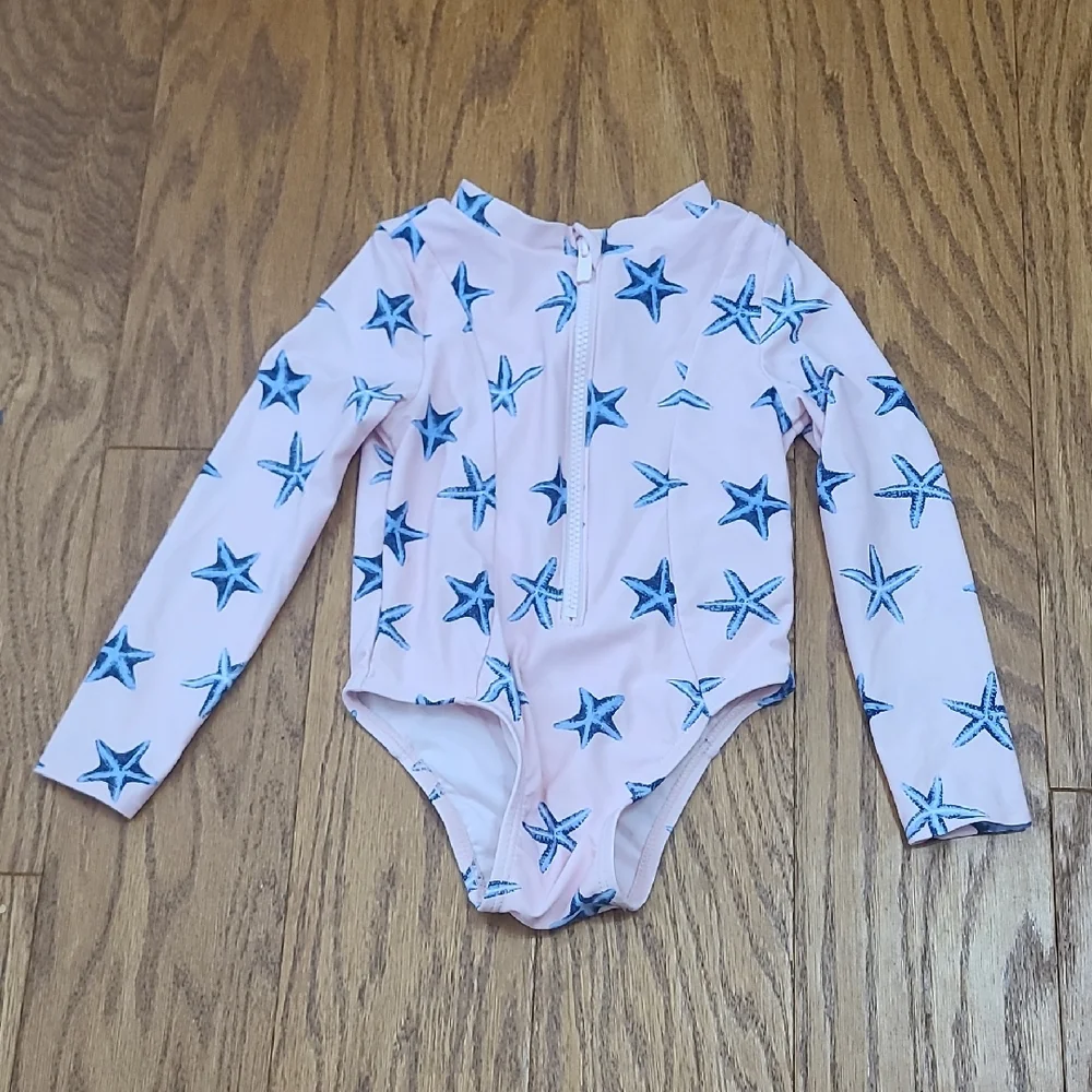 Old Navy Starfish Printed Rashguard Swimsuit 4T